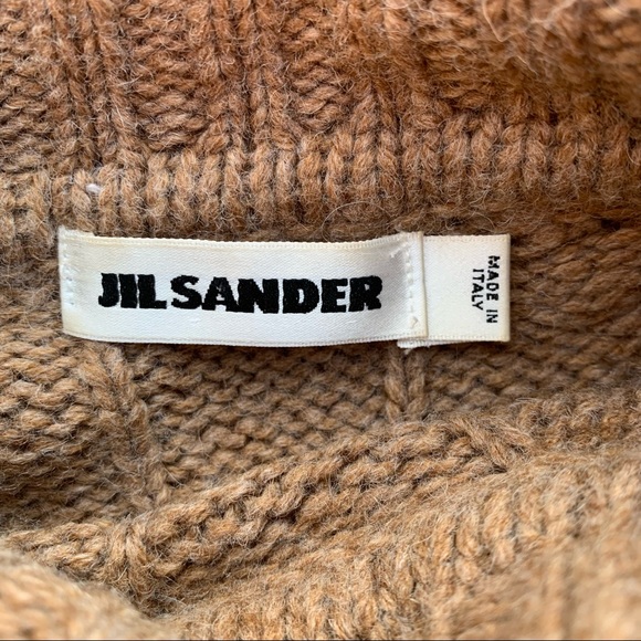 Jil Sander 100% Wool Cable Knit Turtleneck Sweater (US size 4) - Picture 4 of 5